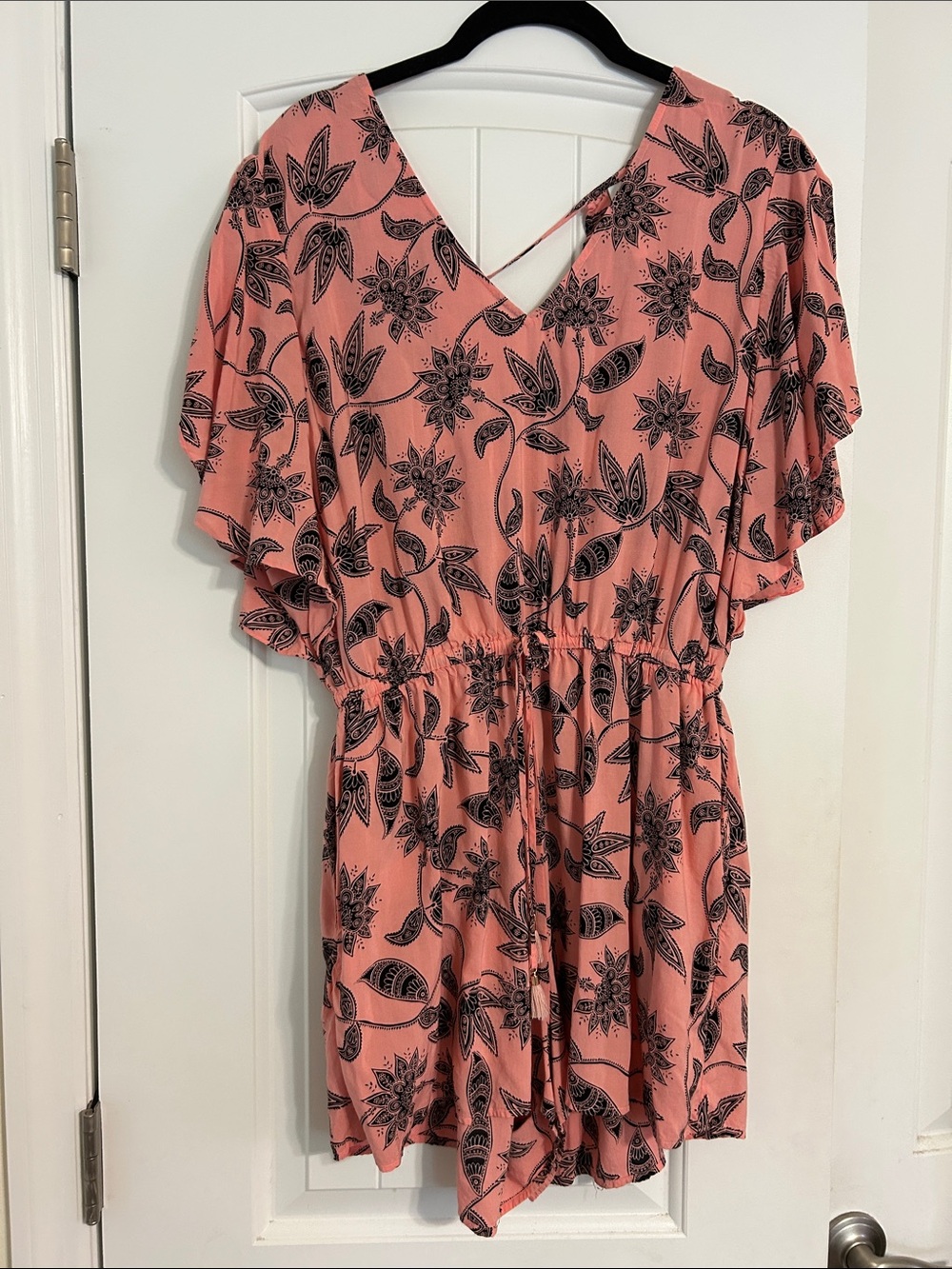 Seafolly Pink Floral Print V-Neck Romper